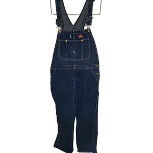 Dickies Blue Demin Overalls Unisex W40 L32 Dark Blue Carpenter Style Men Women